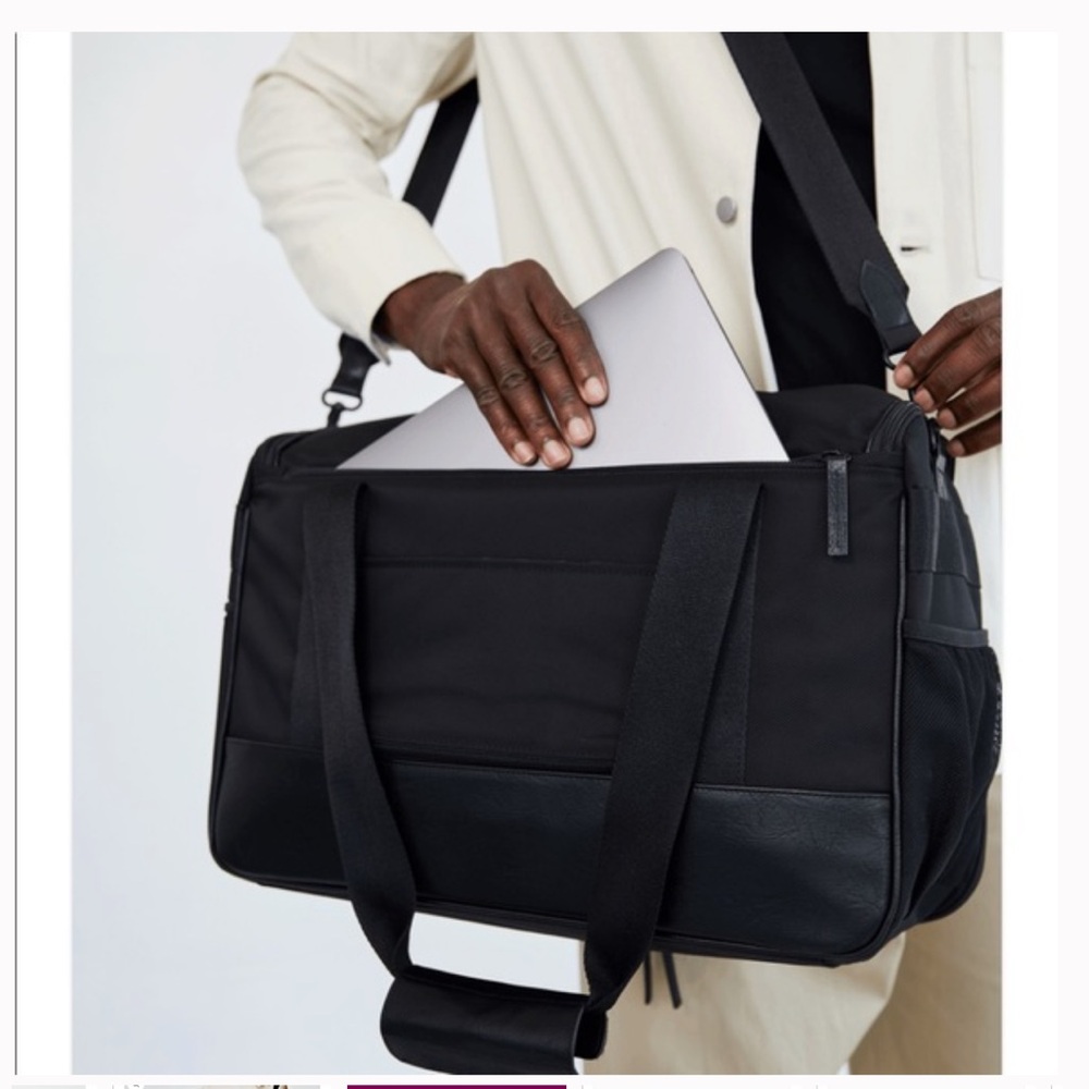 Beis Black Travel Hanging Garment  Bag